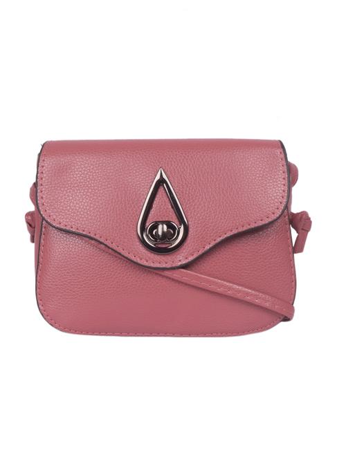 pink leatherette (pu) sling bag - 16646761 - Very Small Image - 1