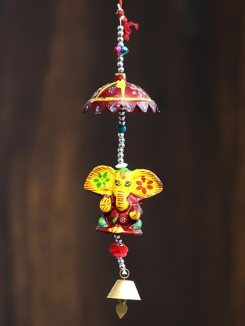 handcrafted decorative lord ganesha wall/door/window hanging bell - 16647677 - Very Small Image - 1