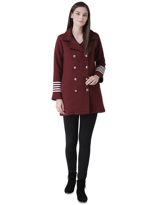 contrast tapping coatigan long jacket - 16649504 - Very Small Image - 1