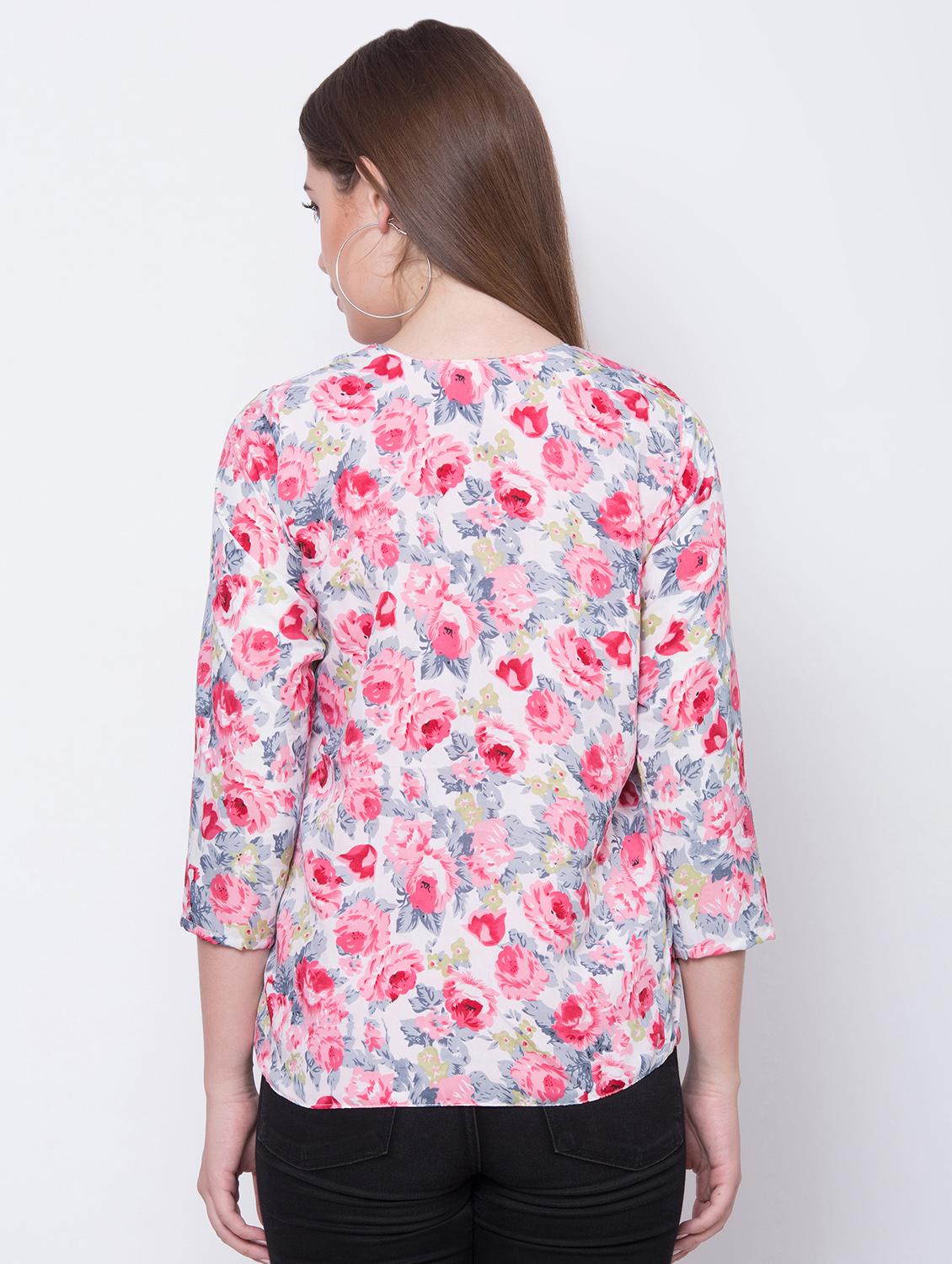 long sleeved floral summer jacket - 16649550 - Zoom Image - 3