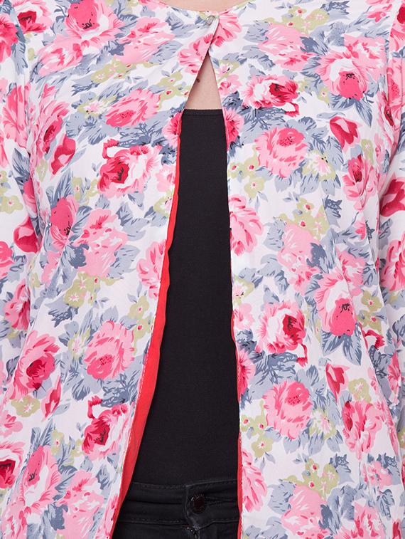 long sleeved floral summer jacket - 16649550 - Standard Image - 4