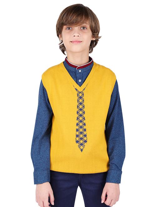 yellow cotton sweater - 16650679 - Very Small Image - 1