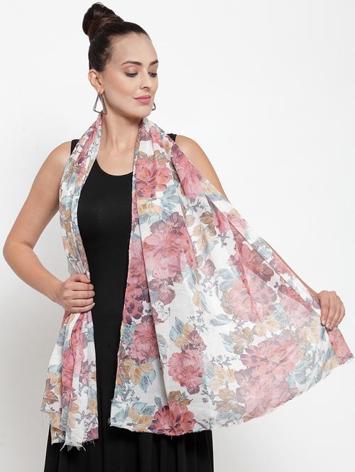 red cotton stole - 16653598 - Very Small Image - 1