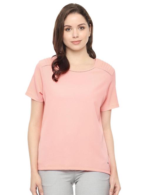 round neck solid top - 16660664 - Very Small Image - 1