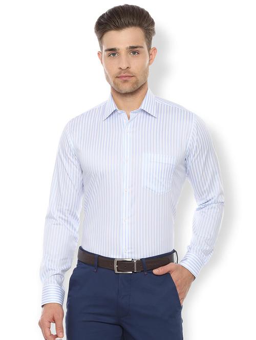 blue striped formal shirt - 16661018 - Very Small Image - 1