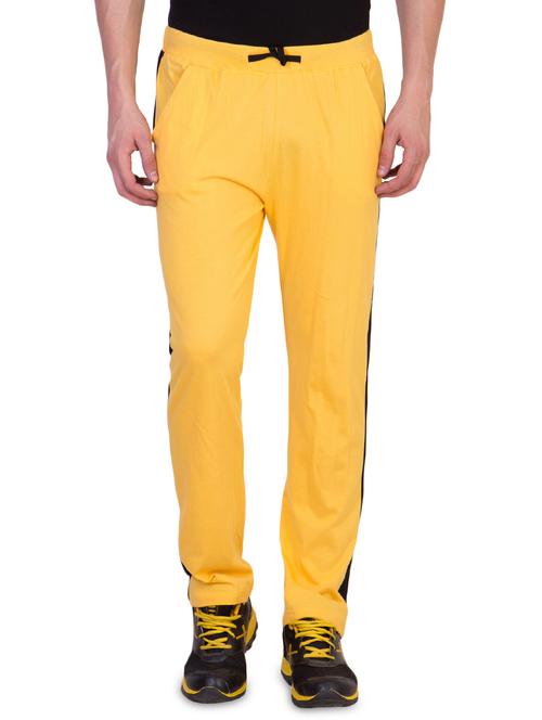 yellow side striped full length track pant - 16664681 - Very Small Image - 1