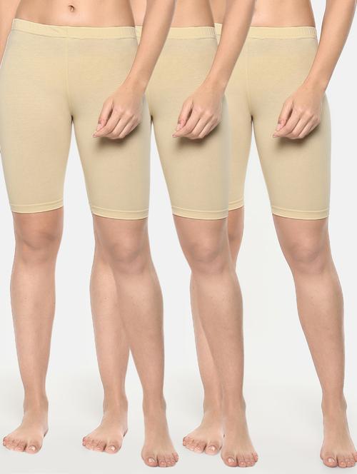 set of 3 solid cycling shorts - 16666381 - Very Small Image - 1