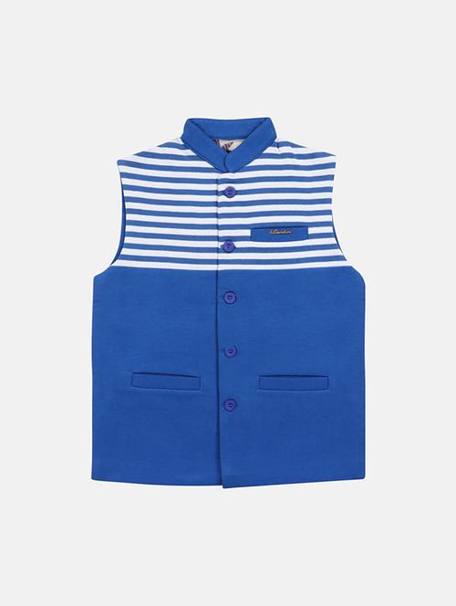 button detail  cotton nehru jacket - 16666740 - Very Small Image - 1