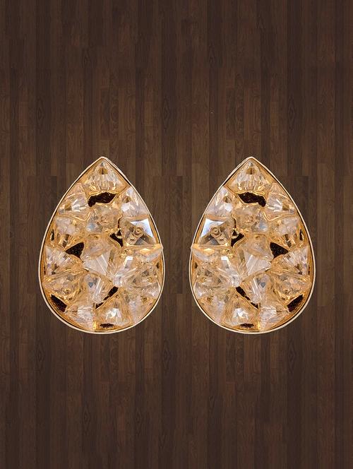 white gold studs earring - 16667679 - Very Small Image - 1