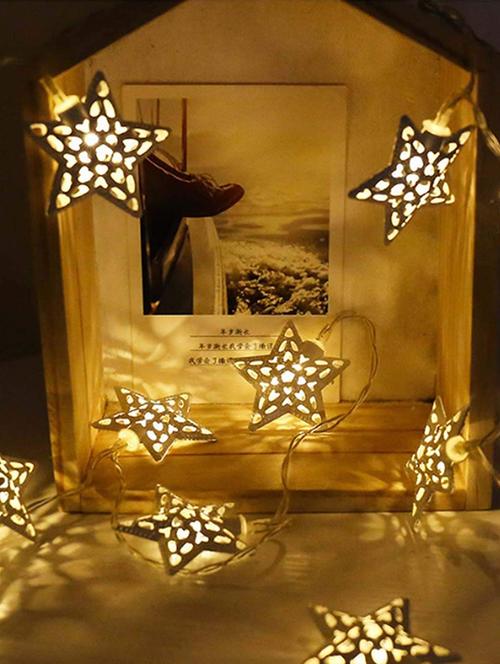 star shaped design golden lights - 16667735 - Very Small Image - 1