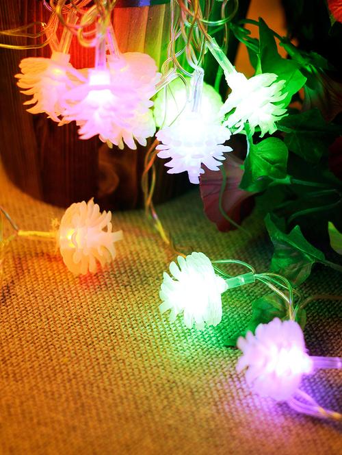gleaming and radiant flower shape led multi colour string lights - 16667748 - Very Small Image - 1
