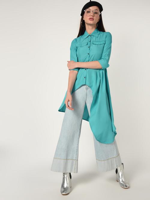 pocket flap asymmetric tunic - 16667929 - Very Small Image - 1