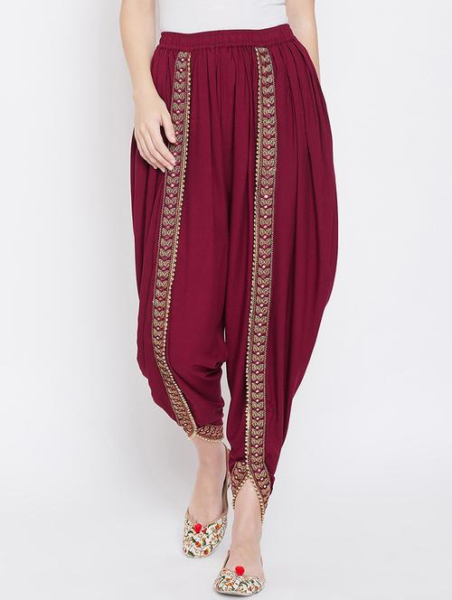 embroidered dhoti salwar - 16669558 - Very Small Image - 1