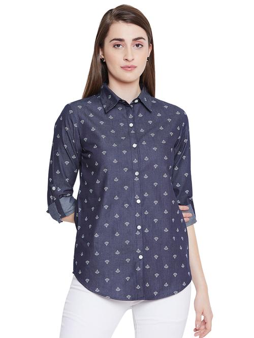 long sleeved printed shirt  - 16670608 - Very Small Image - 1