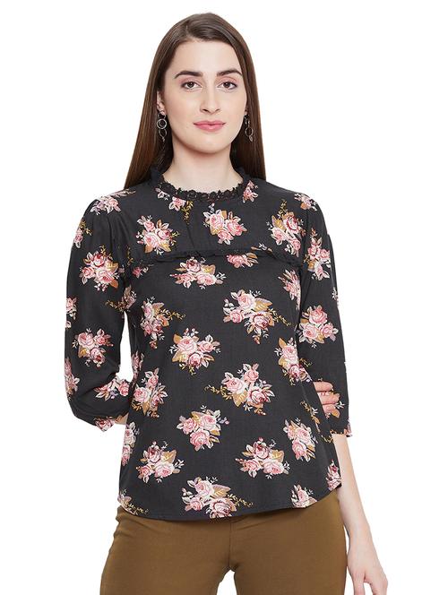 women's straight mock neck top - 16670612 - Very Small Image - 1