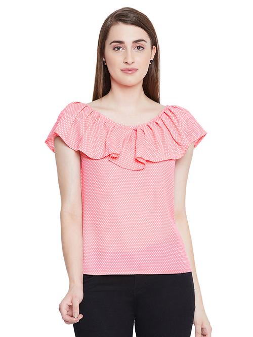 women's straight boat neck top - 16670614 - Very Small Image - 1