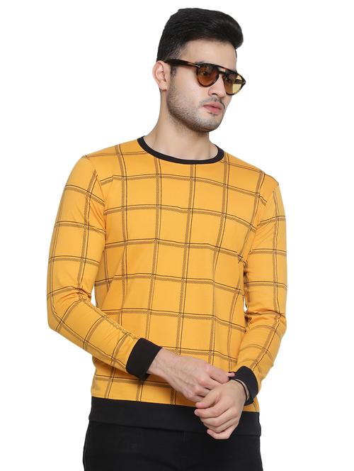 yellow checkered t-shirt - 16671213 - Very Small Image - 1