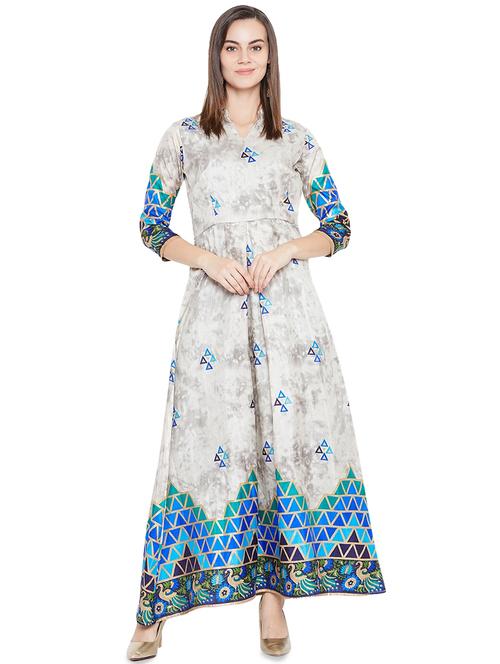 notch neck pleated maxi dress - 16672070 - Very Small Image - 1