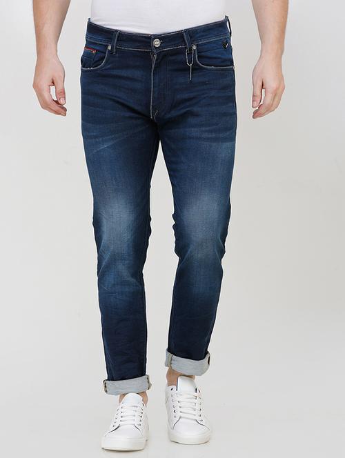 dark blue light washed denim jeans - 16672939 - Very Small Image - 1