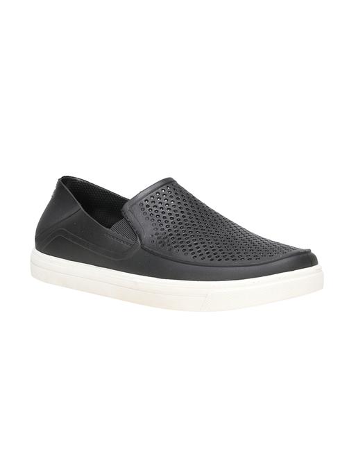black leatherette slipons - 16673579 - Very Small Image - 1