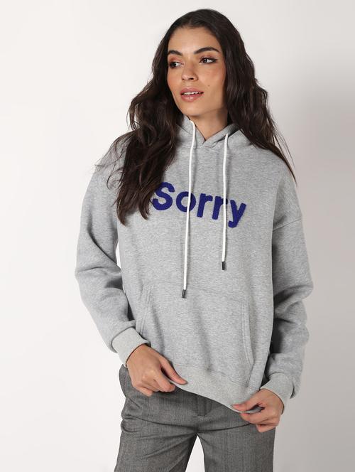 drop shoulder hooded fleece sweatshirt  - 16675668 - Very Small Image - 1