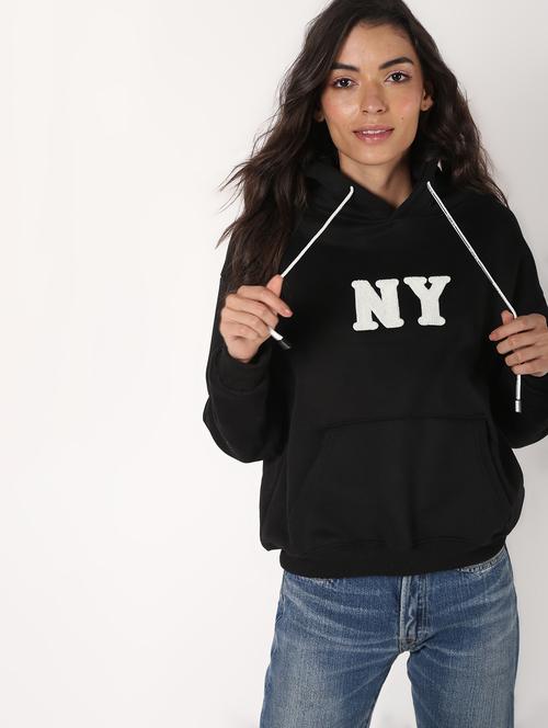 drop shoulder hooded fleece pullover - 16675712 - Very Small Image - 1