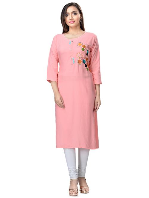 embroidered straight kurta - 16676439 - Very Small Image - 1