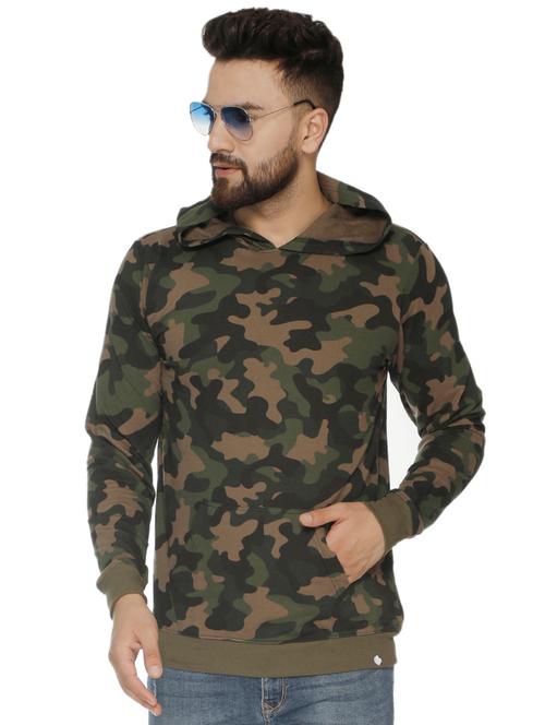 green camouflage print sweatshirt - 16676923 - Very Small Image - 1