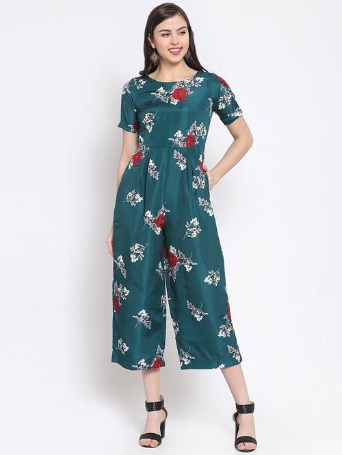 round neck floral jumpsuit - 16677131 - Very Small Image - 1
