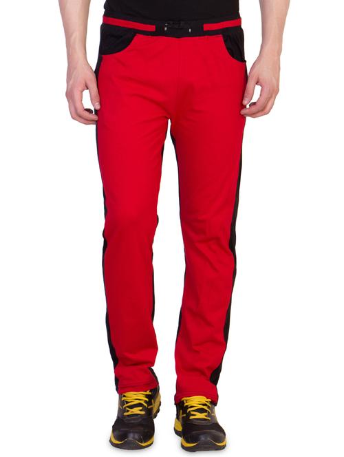 red color block track pant - 16679374 - Very Small Image - 1