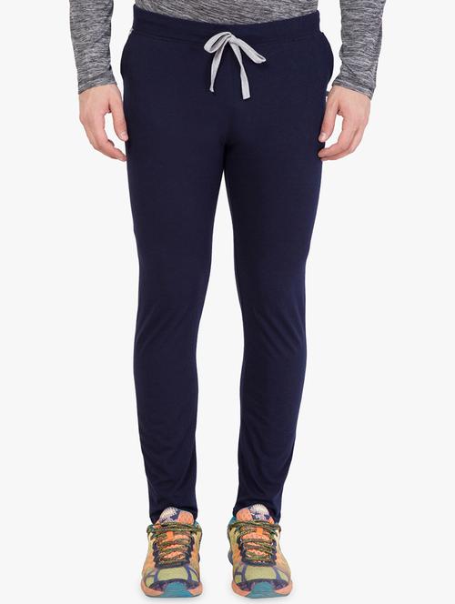 navy blue solid track pant - 16679403 - Very Small Image - 1