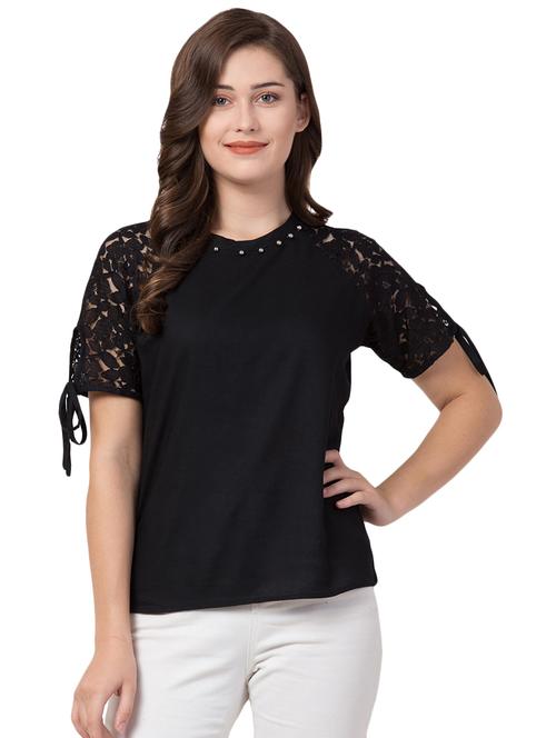 pearl embellished raglan sleeved top  - 16681325 - Very Small Image - 1