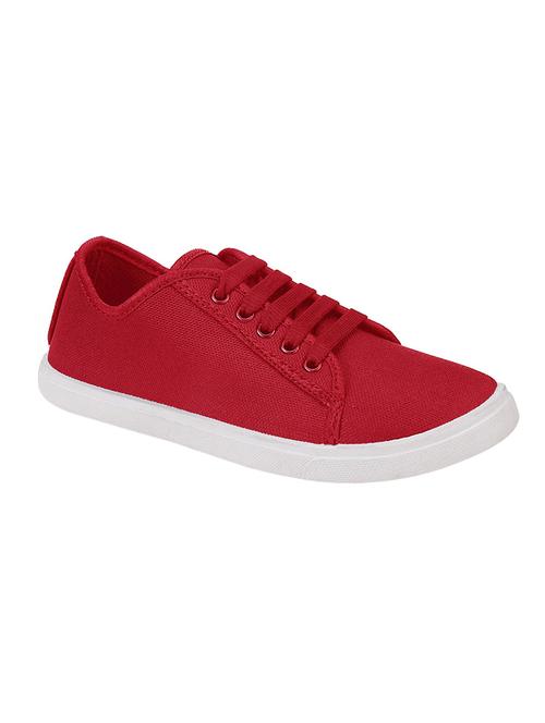 red lace-up sneakers - 16681635 - Very Small Image - 1