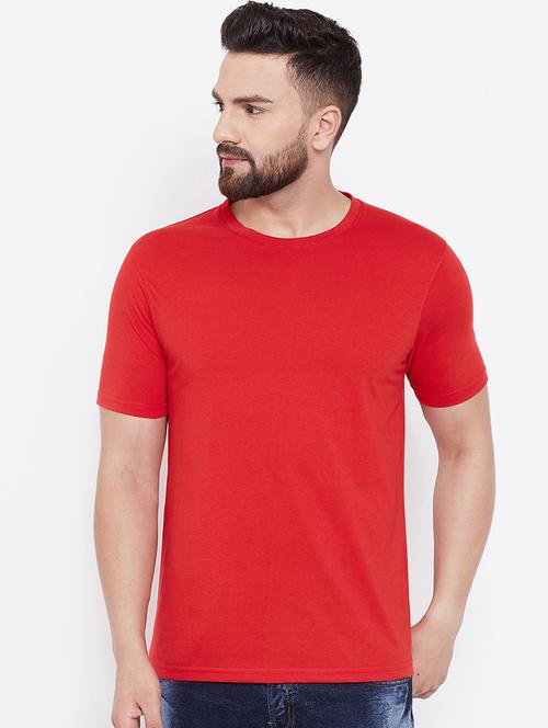 red solid t-shirt - 16682962 - Very Small Image - 1