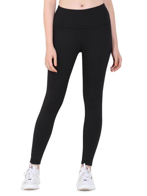 High Rise Solid Track Pant - 16691040 - Very Small Image - 1