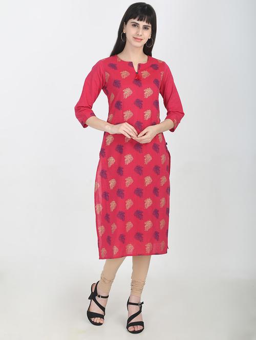 printed straight kurta - 16693890 - Very Small Image - 1