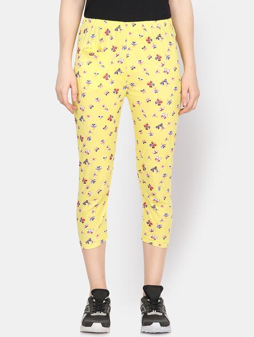 yellow printed sleepwear capri - 16693935 - Very Small Image - 1