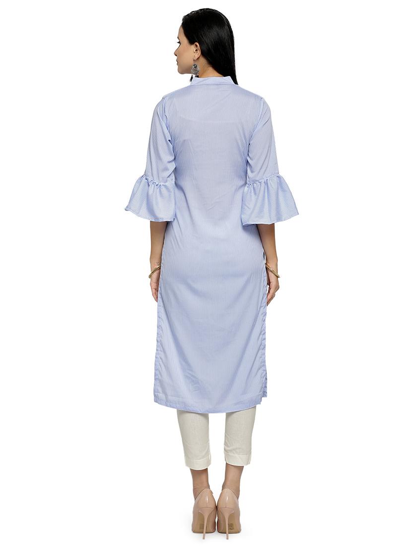 women's straight kurta - 16694934 - Standard Image - 2