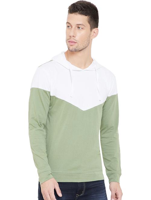 mens color block sweatshirt - 16696111 - Very Small Image - 1