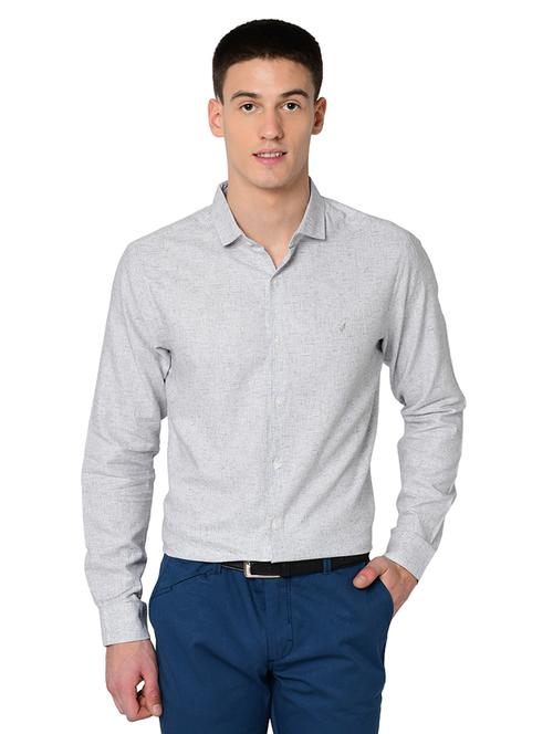 mens self design casual shirt - 16699246 - Very Small Image - 1