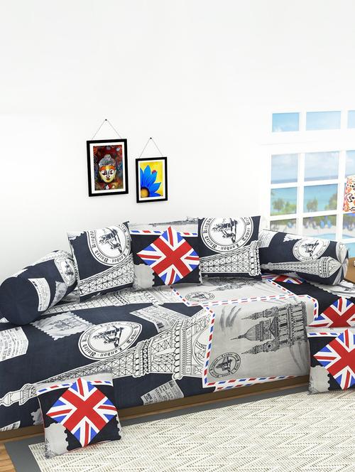   polycotton 8 pcs diwan sets - 16699293 - Very Small Image - 1