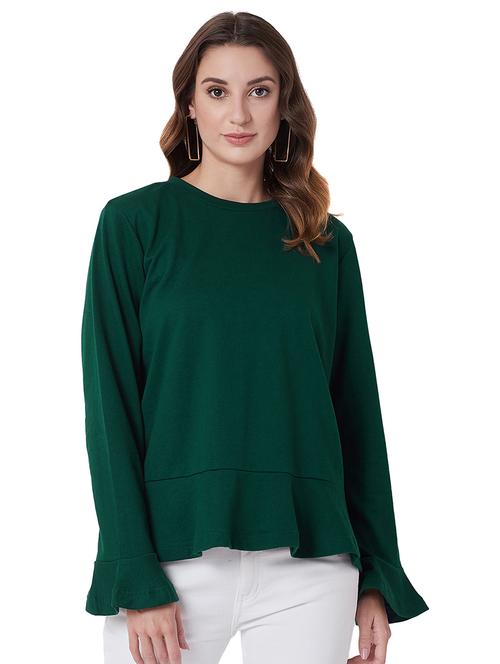 bell sleeved crew neck sweatshirt - 16700032 - Very Small Image - 1