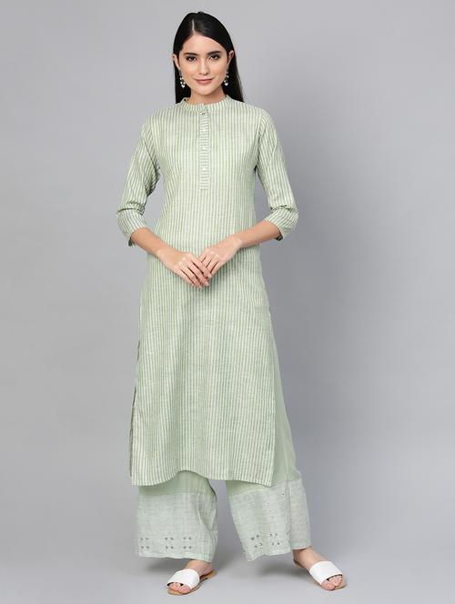 striped straight kurta - 16700461 - Very Small Image - 1