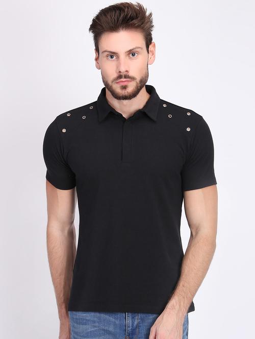 black solid t-shirt - 16700875 - Very Small Image - 1