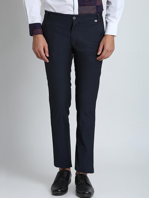 dark blue solid chinos - 16701008 - Very Small Image - 1