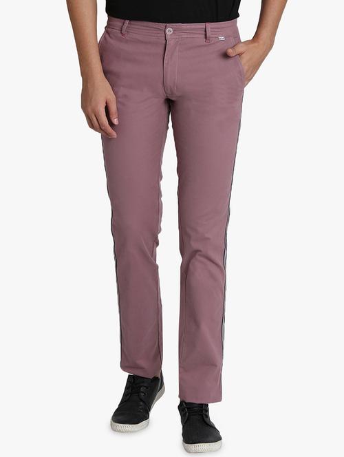 purple side taped chinos  - 16701024 - Very Small Image - 1