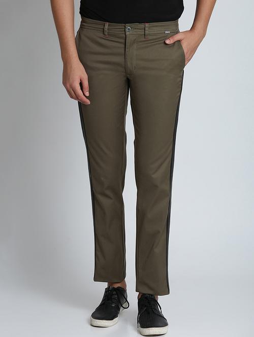 green side taped chinos  - 16701029 - Very Small Image - 1