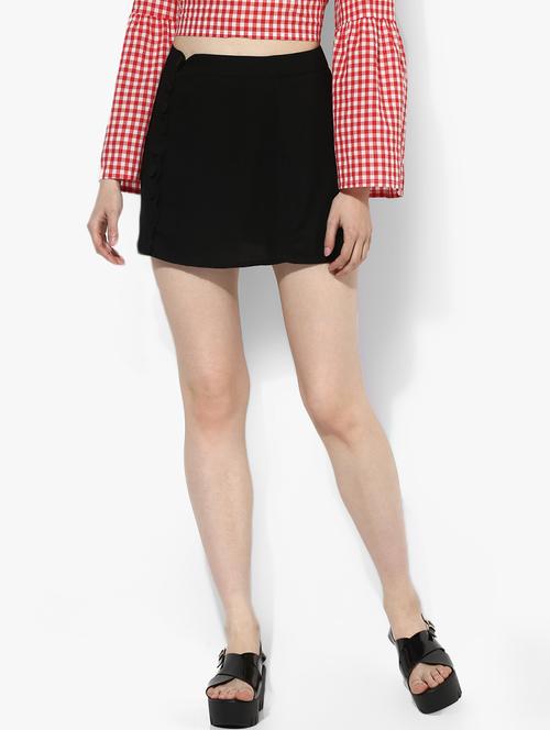 high rise solid a-line skirt - 16701582 - Very Small Image - 1