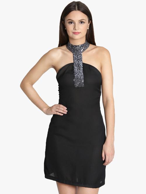 halter neck sequins sheath dress - 16701702 - Very Small Image - 1