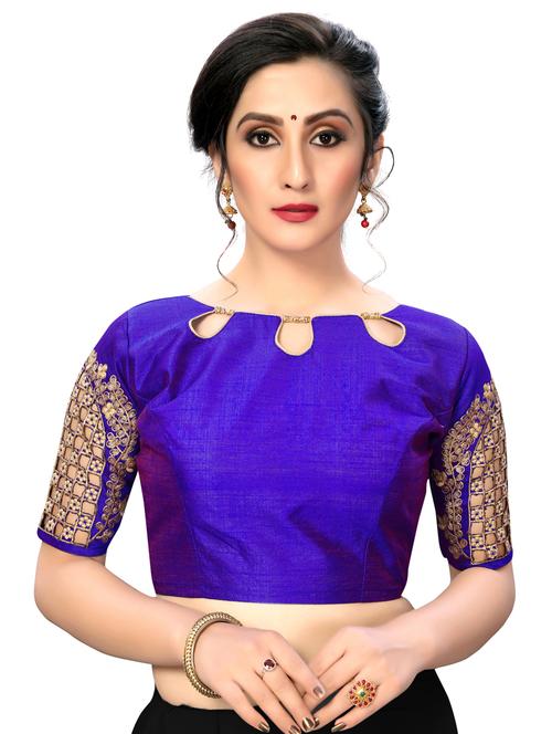 solid embroidered blouse - 16703373 - Very Small Image - 1